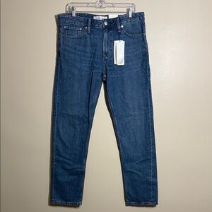 NWT Men Calvin Klein Jeans Regular Wash Slim Straight Fit Denim Jeans 34x32